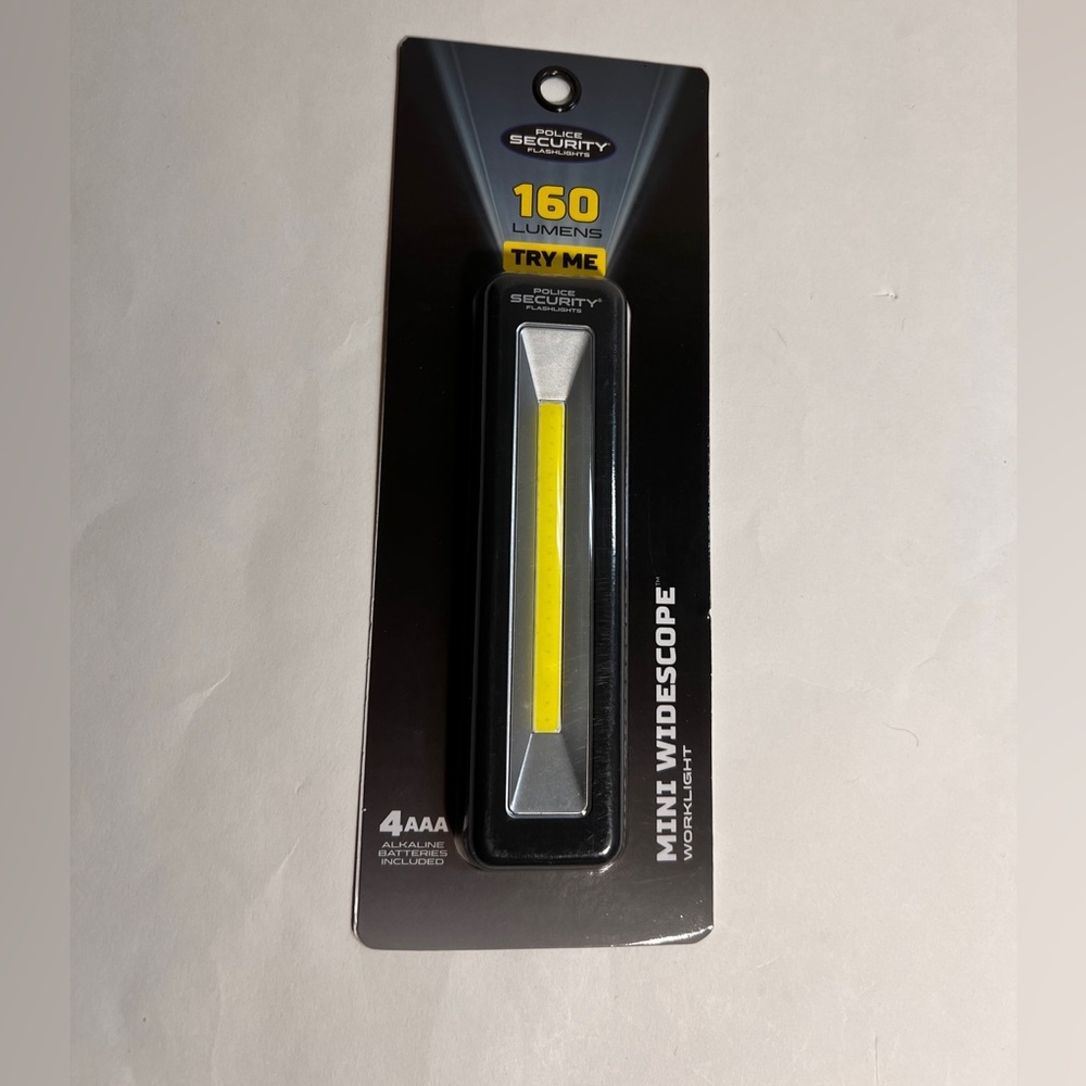 Police Security 160 Lumens Mini Widescope Work Light (4AAA Battery Included)